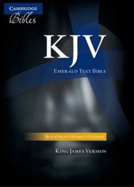 KJV Emerald Text Bible, Black French Morocco Leather, KJ533:T, Leather / fine binding Book