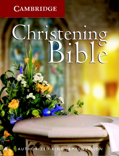 KJV Christening Bible, Ruby Text Edition, White, KJ221:T KJ11W, Leather / fine binding Book