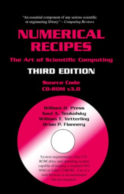 Numerical Recipes Source Code CD-ROM 3rd Edition : The Art of Scientific Computing, CD-ROM Book