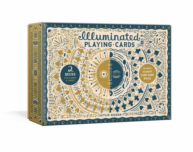 Illuminated Playing Card Set : Two Decks with Game Rules, Cards Book
