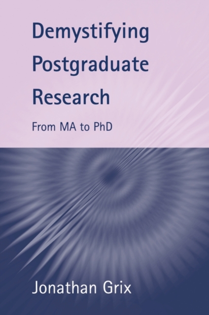 Demystifying Postgraduate Research, PDF eBook