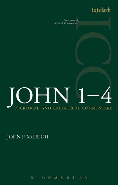 John 1-4 (ICC) : A Critical and Exegetical Commentary, PDF eBook