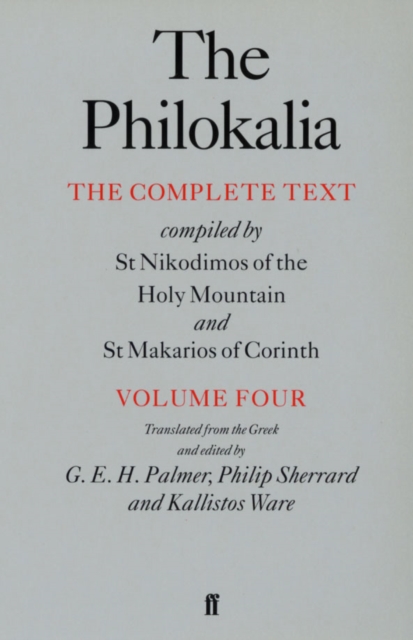 The Philokalia Vol 4, EPUB eBook
