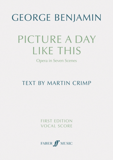 Picture a day like this (First Edition Vocal Score), Sheet music Book