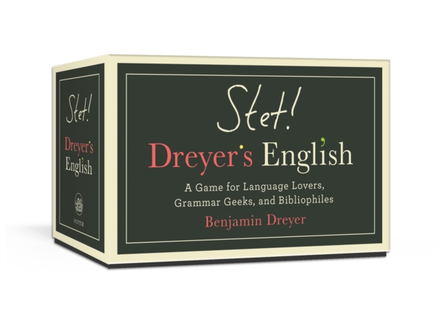 STET! Dreyer's Game of English : A Game for Language Lovers, Grammar Geeks, and Bibliophiles, Cards Book