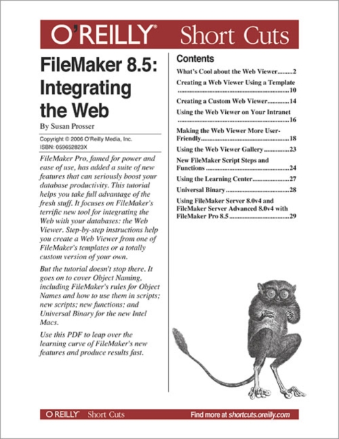 FileMaker 8.5: Integrating the Web : Integrating the Web, PDF eBook