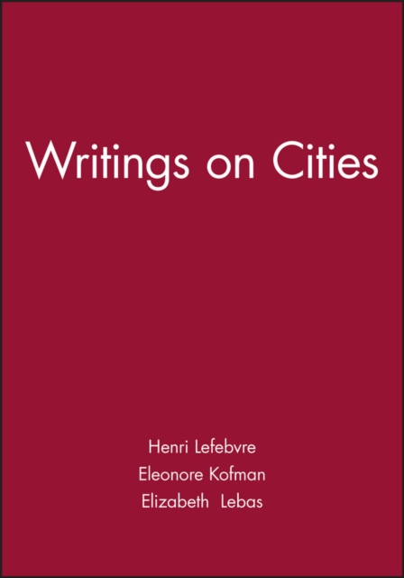 Writings on Cities, Paperback / softback Book