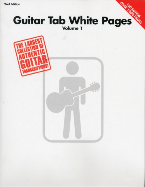 Guitar Tab White Pages - Volume 1 - 2nd Edition, Book Book