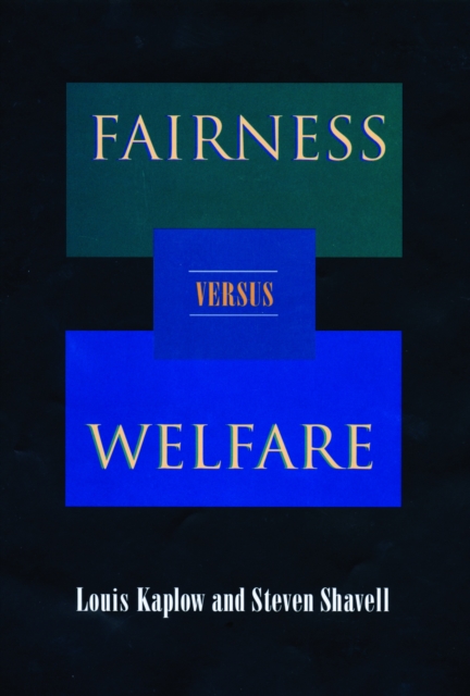 Fairness versus Welfare, PDF eBook
