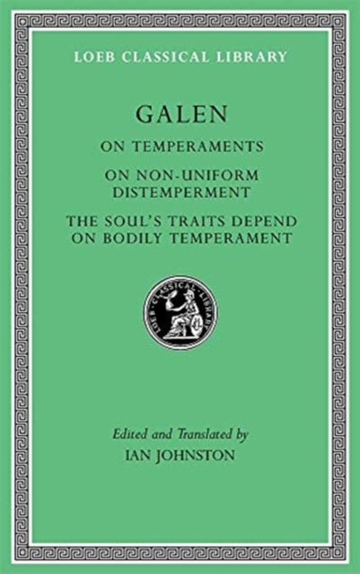 On Temperaments. On Non-Uniform Distemperment. The Soul's Traits Depend on Bodily Temperament, Hardback Book
