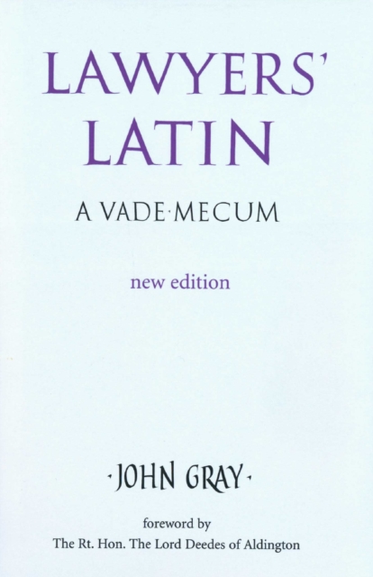 Lawyers' Latin : A Vade-Mecum, Hardback Book