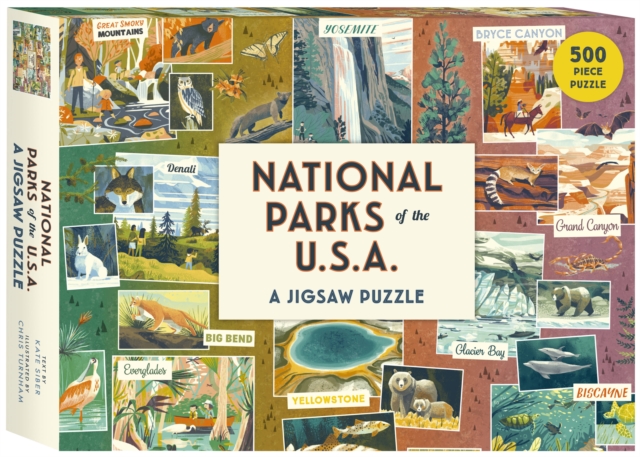 National Parks of the USA A Jigsaw Puzzle : 500 Piece Puzzle, Jigsaw Book