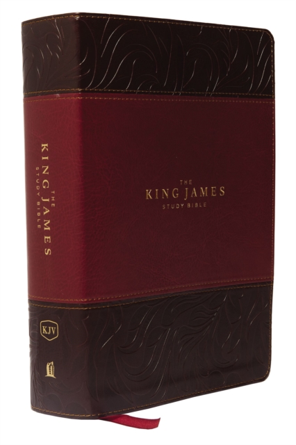 KJV, The King James Study Bible, Leathersoft, Burgundy, Red Letter, Full-Color Edition : Holy Bible, King James Version, Leather / fine binding Book