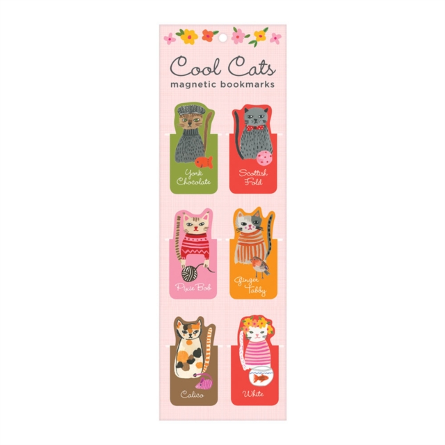 Cool Cats Magnetic Bookmarks, Bookmark Book