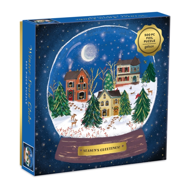 Winter Snow Globe 500 Piece Puzzle, Jigsaw Book