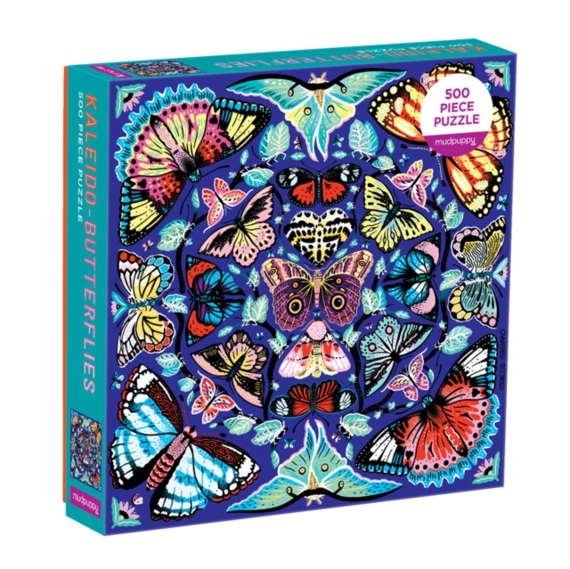 Kaleido-Butterflies 500 Piece Family Puzzle, Jigsaw Book