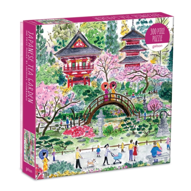 Michael Storrings Japanese Tea Garden 300 Piece Puzzle, Jigsaw Book