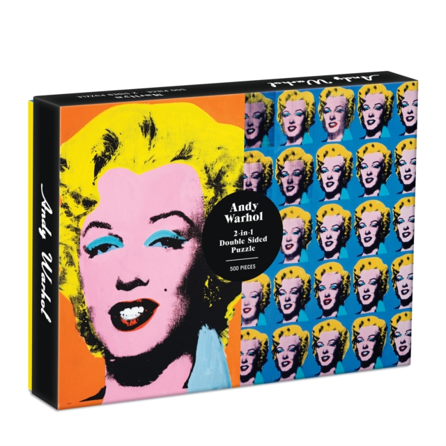 Warhol Marilyn 500 Piece Double Sided Puzzle, Jigsaw Book