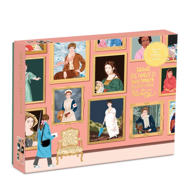 Herstory Museum 1000 Piece Foil Puzzle, Jigsaw Book