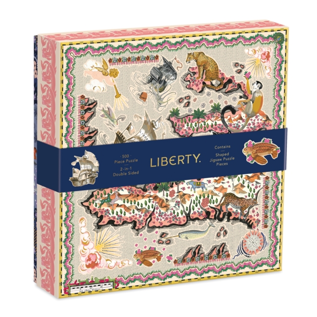 Liberty Maxine 500 Piece Double Sided Puzzle With Shaped Pieces, Jigsaw Book
