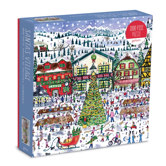 Michael Storrings Santa's Village 1000 Piece Puzzle, Jigsaw Book