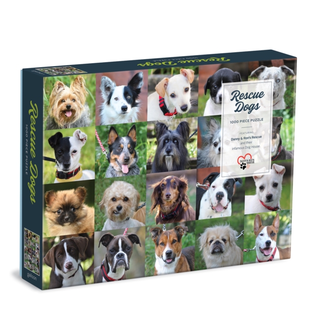 Rescue Dogs 1000 Piece Puzzle, Jigsaw Book