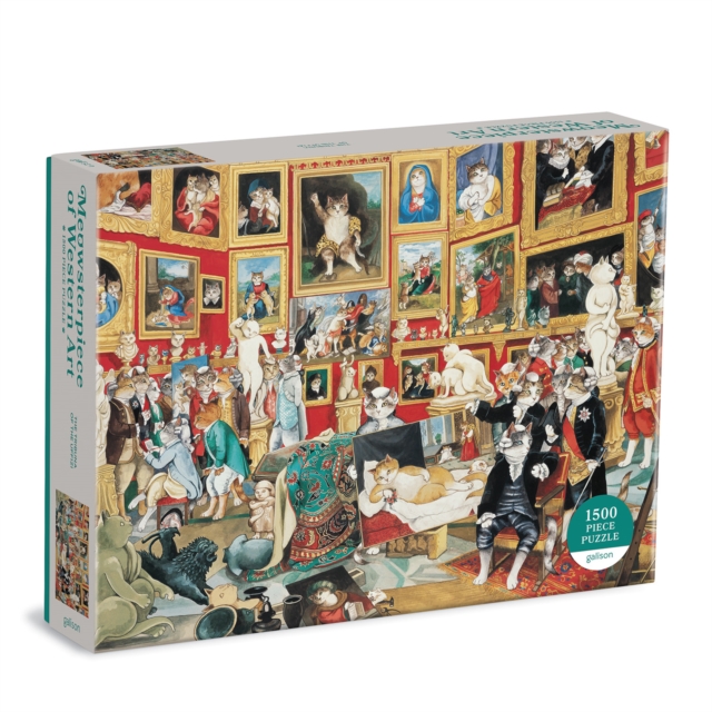 Tribuna of the Uffizi Meowsterpiece of Western Art 1500 Piece Puzzle, Jigsaw Book