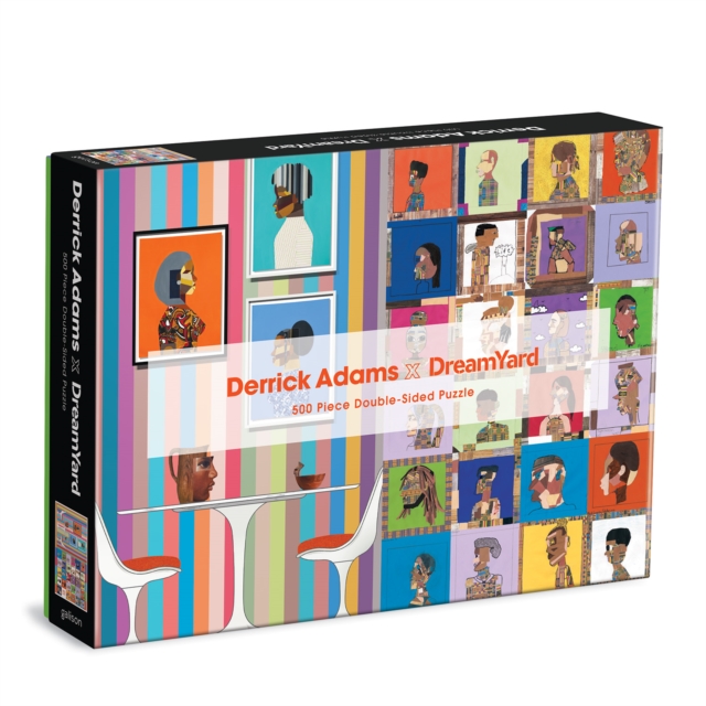 Derrick Adams x Dreamyard 500 Piece Double-Sided Puzzle, Jigsaw Book