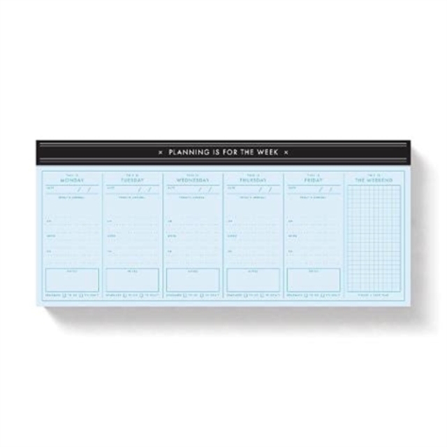 Planning Is For The Week Weekly Planner Pad, Stickers Book