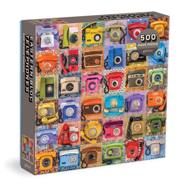 Eastern Bloc Telephones 500 Piece Puzzle, Jigsaw Book