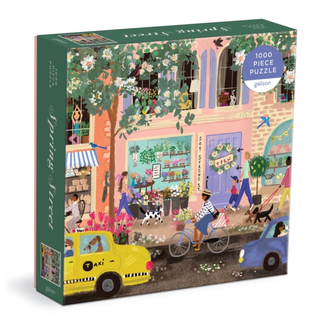 Spring Street 1000 Pc Puzzle In a Square box, Jigsaw Book