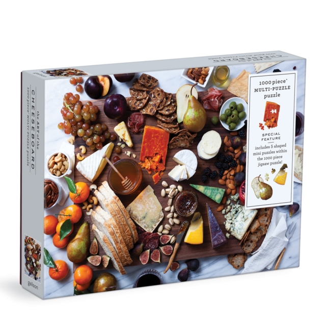 Art of the Cheeseboard 1000 Piece Multi-Puzzle Puzzle, Jigsaw Book