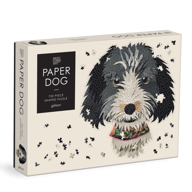 Paper Dogs 750 Piece Shaped Puzzle, Jigsaw Book