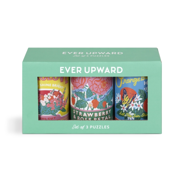 Ever Upward Set of 3 Puzzles in Tins, Jigsaw Book