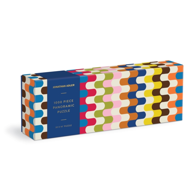 Jonathan Adler Bargello 1000 Piece Panoramic Puzzle, Jigsaw Book