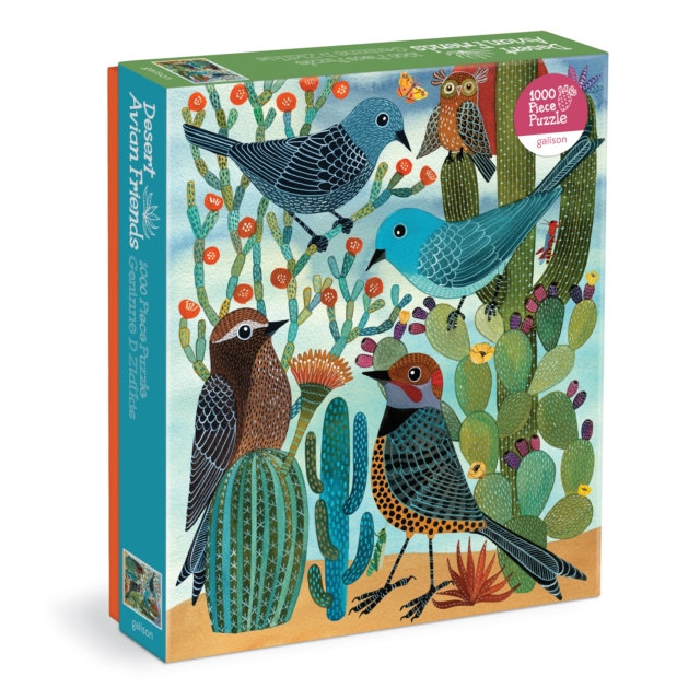 Desert Avian Friends 1000 Piece Puzzle, Jigsaw Book