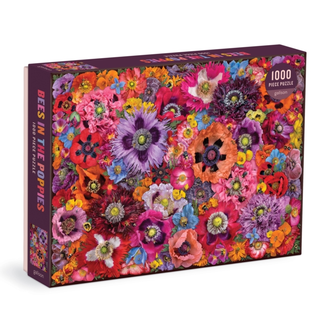 Bees in the Poppies 1000 Piece Puzzle, Jigsaw Book
