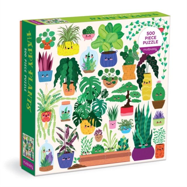 Happy Plants 500 Piece Family Puzzle, Jigsaw Book