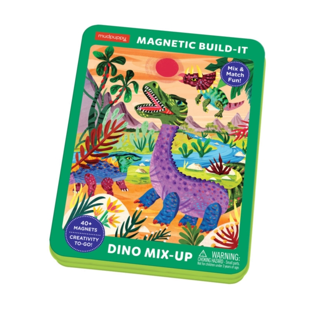Dino Mix-Up Magnetic Build-It, Game Book