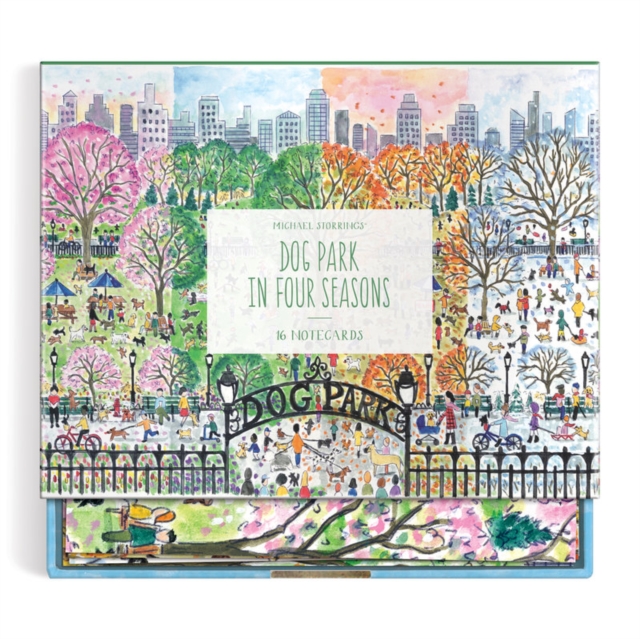 Michael Storrings Dog Park in Four Seasons Greeting Card Assortment, Cards Book