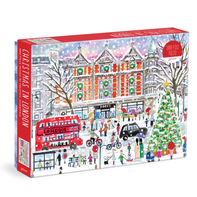 Michael Storrings Christmas in London 1000 Piece Puzzle, Jigsaw Book