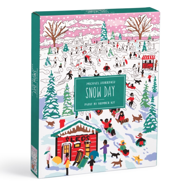 Michael Storrings Snow Day 11x14 Paint by Number Kit, Kit Book
