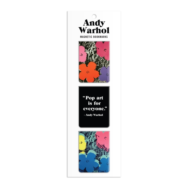 Andy Warhol Flowers Magnetic Bookmarks, Bookmark Book