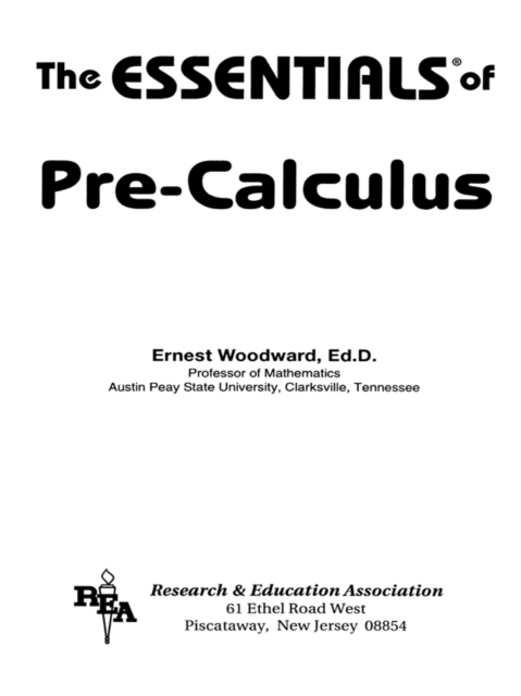 Pre-Calculus Essentials, EPUB eBook