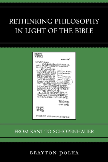 Rethinking Philosophy in Light of the Bible : From Kant to Schopenhauer, EPUB eBook