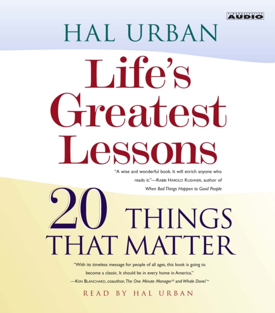 Life's Greatest Lessons : 20 Things That Matter, eAudiobook MP3 eaudioBook