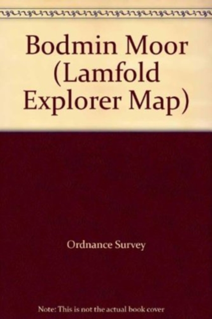 Bodmin Moor, Sheet map, folded Book