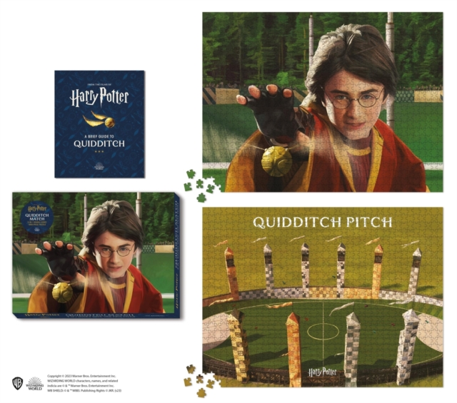 Harry Potter Quidditch Match 2-in-1 Double-Sided 1000-Piece Puzzle, Multiple-component retail product Book
