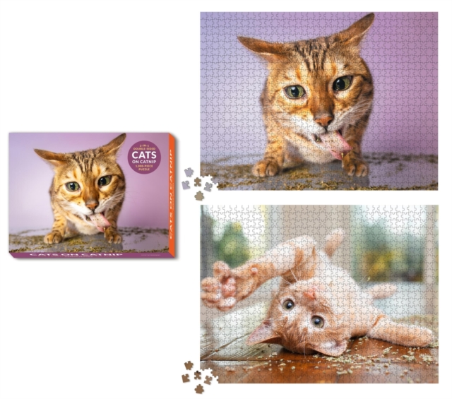 Cats on Catnip 2-in-1 Double-Sided 1,000-Piece Puzzle, Multiple-component retail product Book