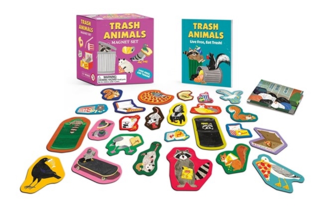 Trash Animals Magnet Set : Live Free, Eat Trash!, Multiple-component retail product Book